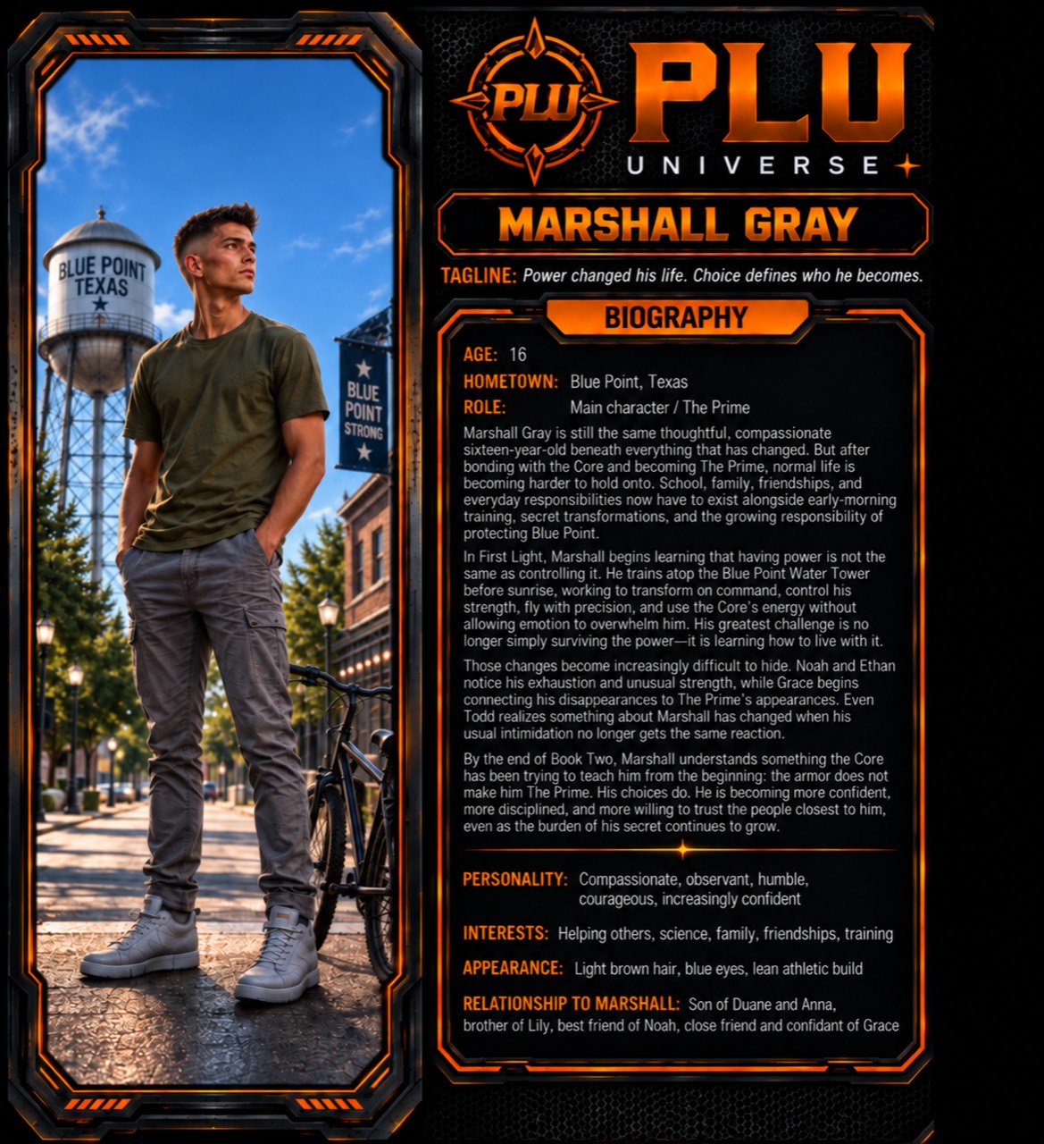 First Light character profile for Marshall Gray